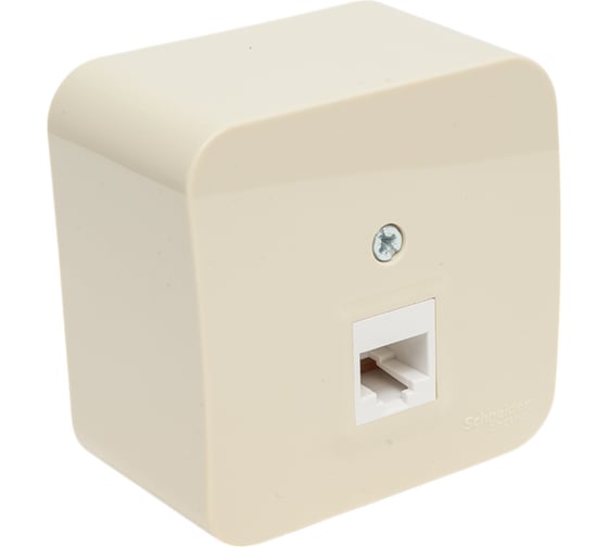 Компьютерная розетка Systeme Electric Blanca наружная бежевый RJ45, кат.5E SE BLNIA045007