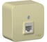 Компьютерная розетка Systeme Electric Blanca наружная бежевый RJ45, кат.5E SE BLNIA045007 2