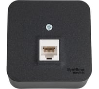 Компьютерная розетка Systeme Electric Blanca наружная Антрацит RJ45, кат.5E SE BLNIA045006