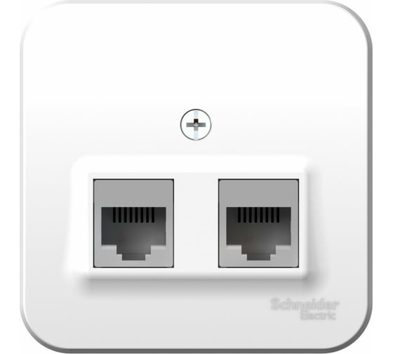Двойная компьютерная розетка Systeme Electric Blanca наружная белый RJ45, кат.5E SE BLNIA045451