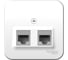 Двойная компьютерная розетка Systeme Electric Blanca наружная белый RJ45, кат.5E SE BLNIA045451 2