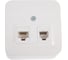 Двойная розетка компьютерная+телефон Systeme Electric (Schneider Electric) Blanca, наружная, белый, RJ45+RJ11, 5E BLNIA045111 1