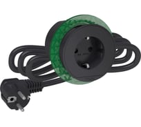 Розеточный блок Systeme Electric Unica System+ Антрацит 1х 2к+з SE INS44001