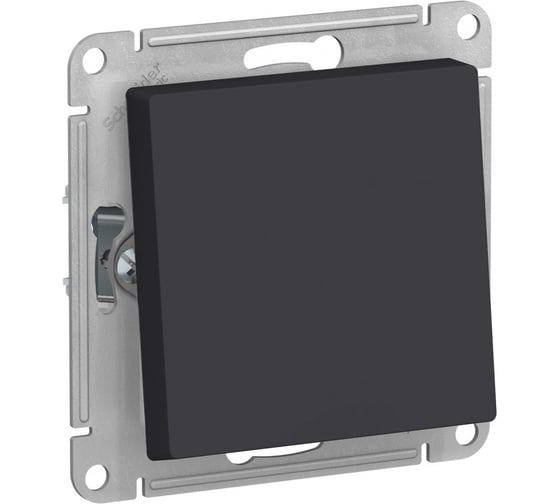 1-клавишный переключатель Systeme Electric AtlasDesign Aqua Карбон, сх.6 SE ATN441061