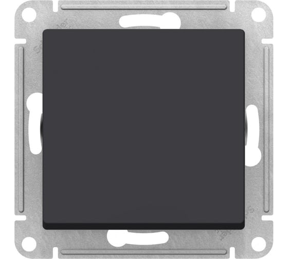 1-клавишный переключатель Systeme Electric AtlasDesign Aqua Карбон, сх.6 SE ATN441061