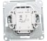 1-клавишный переключатель Systeme Electric AtlasDesign Алюминий с подсветкой, сх.6а SE ATN000363 2