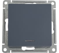 1-клавишный переключатель Systeme Electric AtlasDesign Грифель с подсветкой, сх.6а SE ATN000763