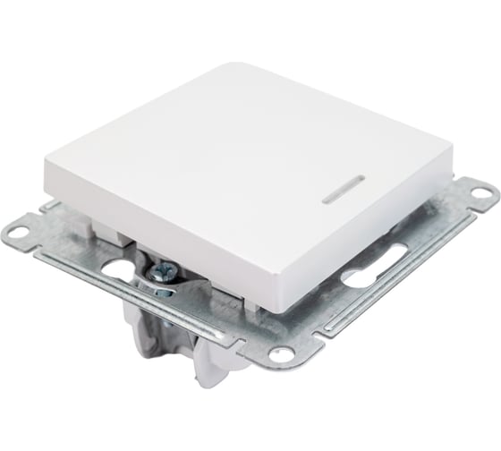 1-клавишный переключатель Systeme Electric AtlasDesign Жемчуг с подсветкой, сх.6а SE ATN000463