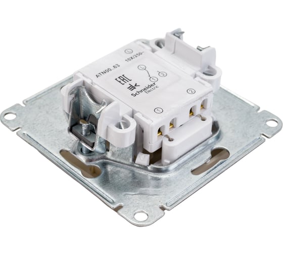 1-клавишный переключатель Systeme Electric AtlasDesign Шампань с подсветкой 10АХ SE ATN000563