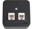 2-ая наружная компьютерная розетка Systeme Electric Blanca Антрацит, RJ45 SE BLNIA045456 1