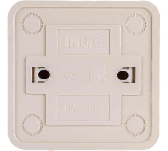 Переключатель Intro Quadro 2-103-11 10А-250В, IP20, открытая установка, сосна, Б0053755