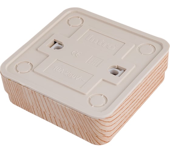 Переключатель Intro Quadro 2-103-11 10А-250В, IP20, открытая установка, сосна, Б0053755