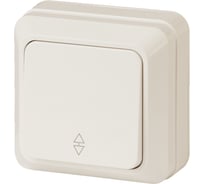 Переключатель Intro Quadro 10А-250В, IP20, открытая установка, Quadro, слоновая кость, Б0053751