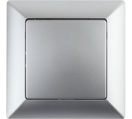 Выключатель Intro Solo 4-101-03 одноклавишный 10А-250В, IP20, СУ, алюминий, Б0053544