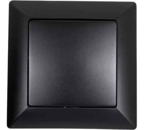 Выключатель Intro Solo 4-101-05 одноклавишный 10А-250В, IP20, СУ, антрацит, Б0053548