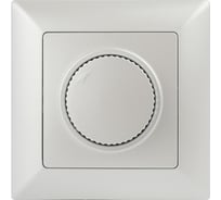 Светорегулятор Intro Solo 4-401-06 поворотный, 600Вт 230В, IP20, СУ, перламутр, Б0053710