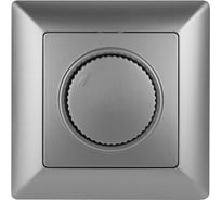 Светорегулятор Intro Solo 4-401-03 поворотный, 600Вт 230В, IP20, СУ, алюминий, Б0053707