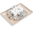 Розетка Intro Solo с заземлением двойная 2x2P+E Schuko, 16А-250В, IP20, СУ, алюминий, Б0053664 4