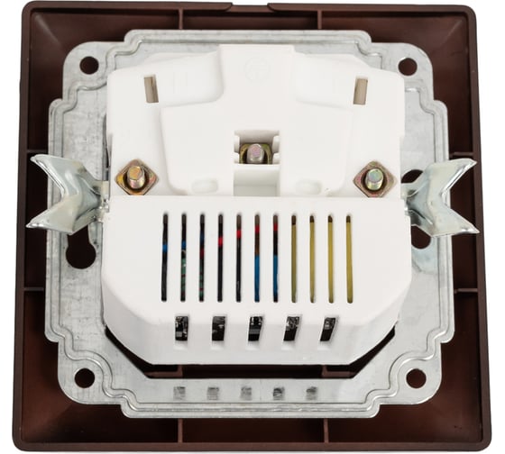 Розетка Intro Solo с заземл P+E Schuko со шторками, 16А-250В + 2хUSB, IP20, СУ, антрацит, Б0053717