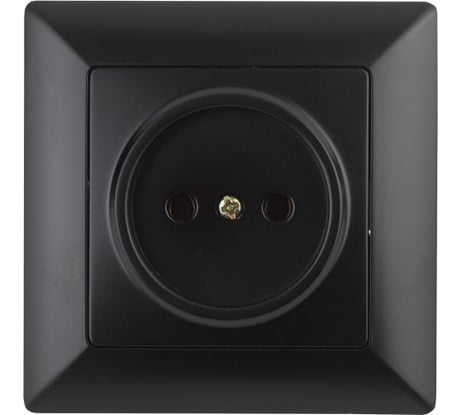 Розетка Intro Solo 4-201-05 без заземления 2P, 16А-250В, IP20, СУ, антрацит, Б0053645