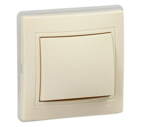 Выключатель GENERICA KVARTA 1кл ВС10-1-0-ККм-44 10А IP44 крем. KV-V10-10-44-K33