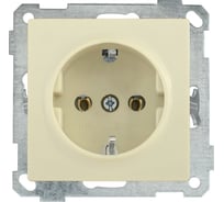 Розетка IEK РС11-1-0-Б с з/к 16А BOLERO кремовый ERB11-K33-16