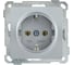 Розетка IEK РС11-1-0-Б с з/к 16А BOLERO серебряный ERB11-K23-16 1