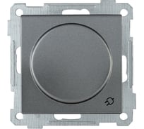 Розетка IEK РС16-1-0-Б с з/к с з/ш и крышкой 16А BOLERO антрацит ERB16-K95-16