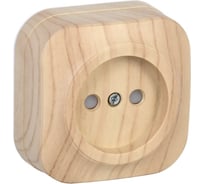 1-ая розетка IEK РСш20-2-ХС без з/к с з/ш о/у 10А GLORY сосна ERH13-K34-10