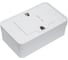 Розетка Intro Quadro с заземлением двойная 2x2P+E Schuko, 16А-250В, IP20, открытая установка, белый, Б0053800 5