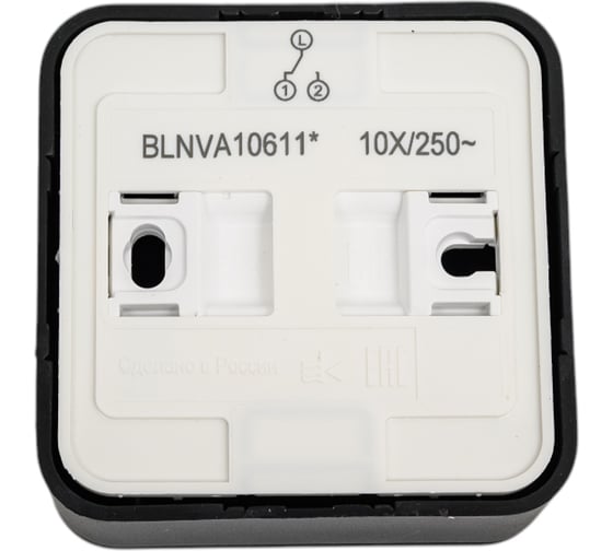 1-клавишный переключатель Systeme Electric Blanca наружный Антрацит с подсветкой 10А SE BLNVA106116