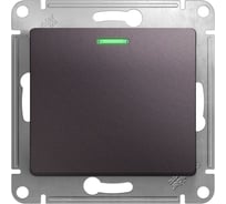 1-клавишный переключатель Systeme Electric Glossa Сиреневый туман с подсветкой SE GSL001463
