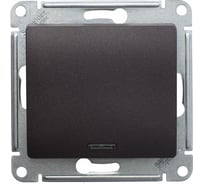 1-клавишный переключатель Systeme Electric Glossa Шоколад Мех с подсветкой сх.6а SE GSL000863