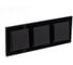 3-ая рамка Systeme Electric AtlasDesign NATURE стекло, черный ATN321003 3