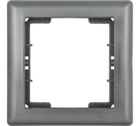 1-местная рамка IEK РГ-1-БА BOLERO антрацит EMB12-K95