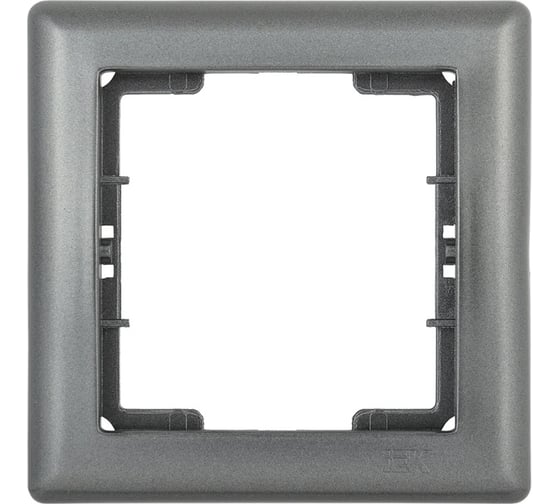 1-местная рамка IEK РГ-1-БА BOLERO антрацит EMB12-K95 1