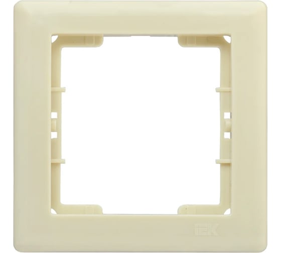 1-местная рамка IEK РГ-1-БК BOLERO кремовый EMB12-K33