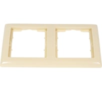 2-местная горизонтальная рамка IEK РГ-2-БК BOLERO кремовый EMB20-K33