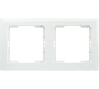 2-местная горизонтальная рамка IEK РГ-2-ББ BOLERO белый EMB20-K01