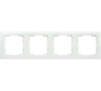 4-местная горизонтальная рамка IEK РГ-4-ББ BOLERO белый EMB40-K01
