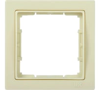 1-местная рамка IEK РУ-1-БК BOLERO Q1 квадратная, кремовый EMB12-K33-Q1