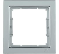 1-местная рамка IEK РУ-1-БС BOLERO Q1 квадратная, серебряный EMB12-K23-Q1