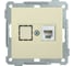 Телефонная розетка IEK РТ12-1-Б RJ12 BOLERO кремовый ETB10-K33 1