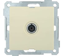 TV розетка IEK РТВ10-0-Б проходная BOLERO кремовый EAB12-K33