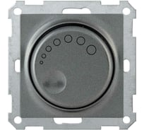 Поворотный светорегулятор с индикацией IEK СС10-1-1-Б 600Вт BOLERO антрацит EDB11-0600-K95
