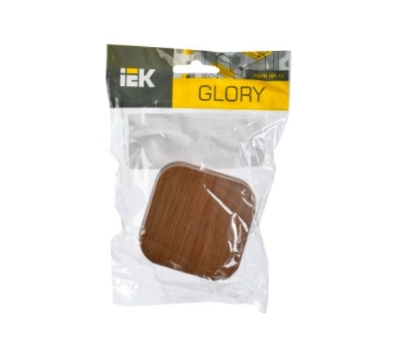 Выключатель IEK ВСс20-1-0-ХД 1-кл. самовозвратный о/у 10А GLORY дуб EVH14-K24-10