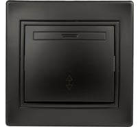 Одноклавишный переключатель Intro Plano 1-103-05 10А-250В, IP20, СУ, антрацит, Б0053750