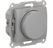 Поворотно-нажимной светорегулятор-диммер Systeme Electric Glossa LED, RC, 315Вт, мех., алюминий GSL000330
