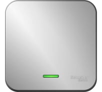 1-клавишный переключатель Systeme Electric Blanca о/у, с изол. пласт. алюминий, с подсветкой 10А BLNVA106113