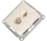 Розетка Systeme Electric Glossa бежевый TV+RJ45, кат.5E GSL000289 2